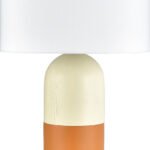 Two-Tone Cylinder Table Lamp, Burnt Orange
