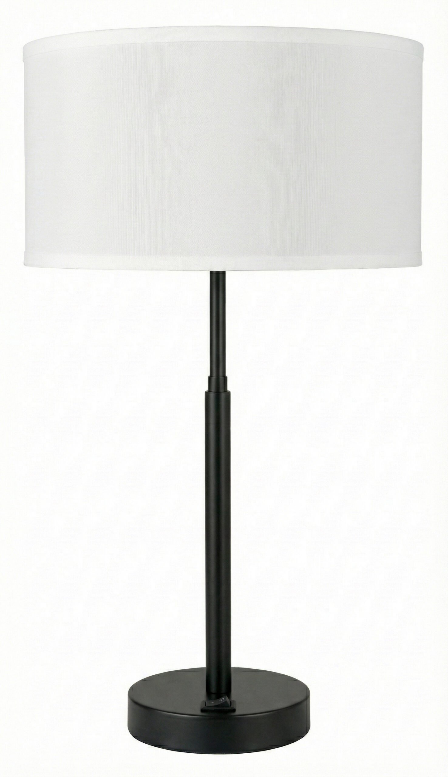 STX-DL445-BLK-scaled-1.jpg Matte Black Wide-Drum Desk Lamp - Image 1
