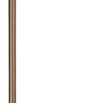 Brushed Bronze Slim Angled-Arm Floor Lamp