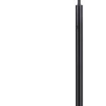 Black Post-Style Floor Lamp
