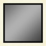 43″ x 43″ LED Backlit Mirror with Black Inner Frame