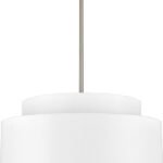 24″ Black Two-Tier Drum Pendant