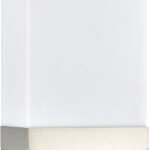 Brushed Nickel & Cocoa Column Sconce