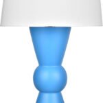 Colorblock Console Table Lamp, Navy Blue