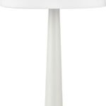 Slim Column Console Table Lamp, White