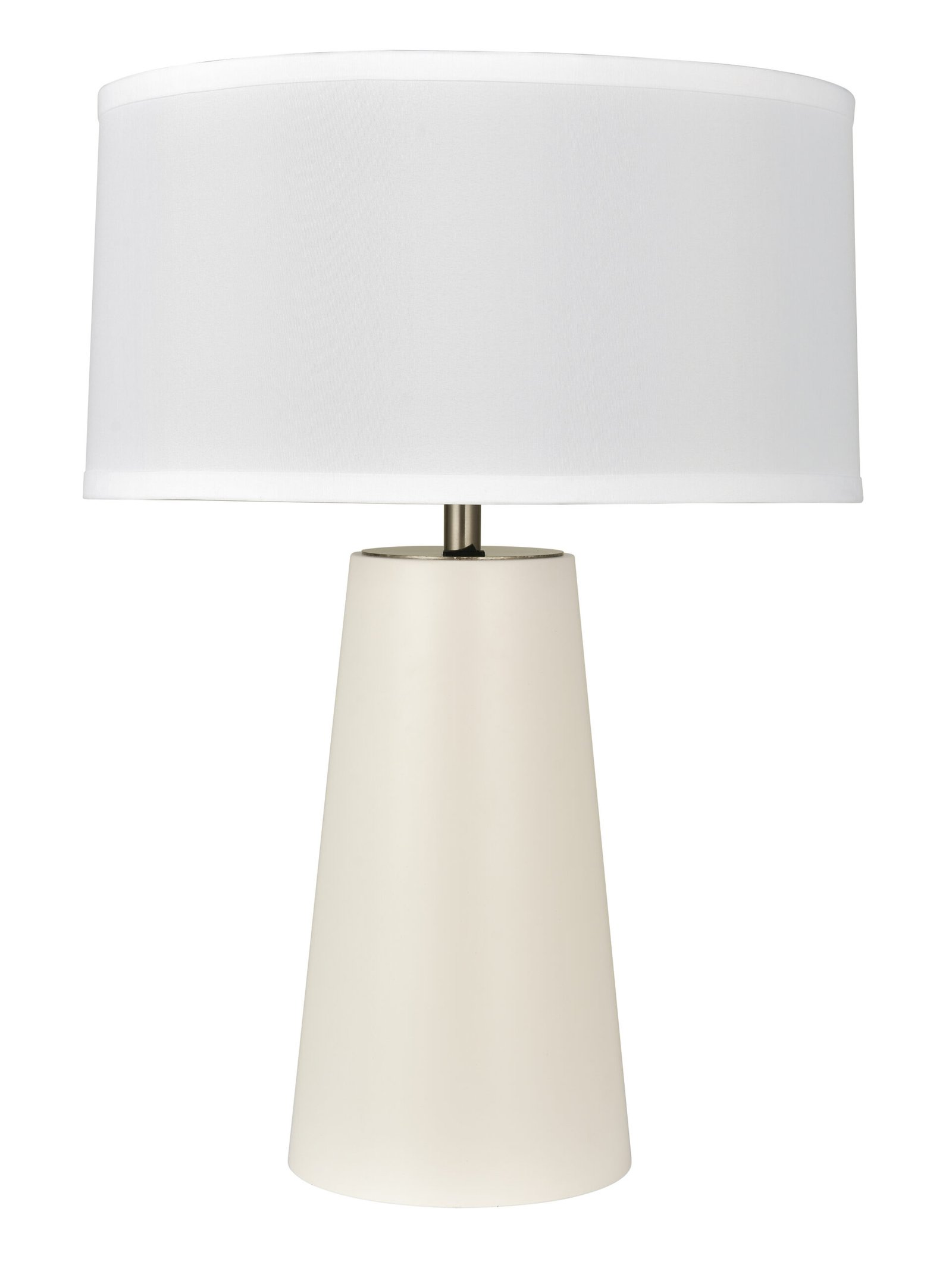 STX-TL446-PS-scaled-1.jpg White Tapered Column Table Lamp - Image 1