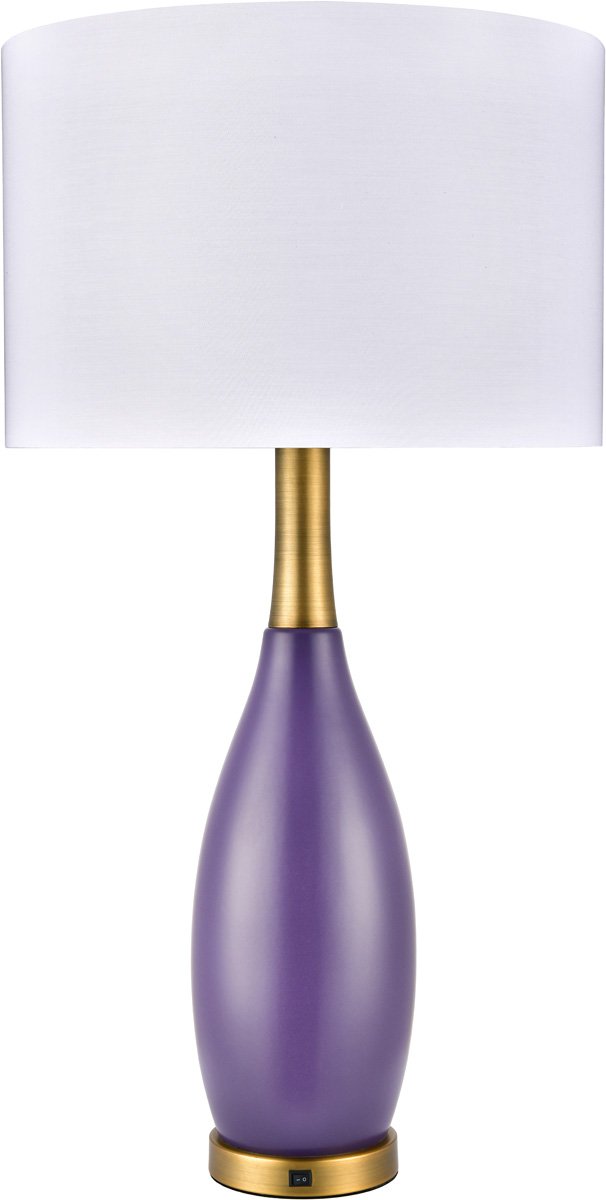STX-TL611.jpg Antique Brass & Concord Bottle Table Lamp - Image 1