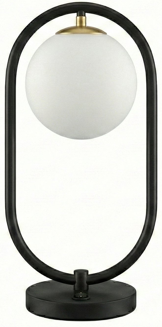 STX-TL972.jpg Matte Black & Satin Brass Table Lamp with Acrylic Shade - Image 1
