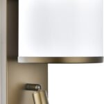 Dark Bronze Headboard Sconce with Reading Light
