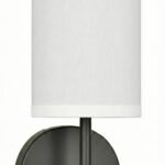 Matte Black Single Cylinder Headboard Sconce