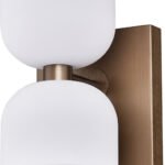 Brushed Bronze Single Headboard Sconce with Reading Light