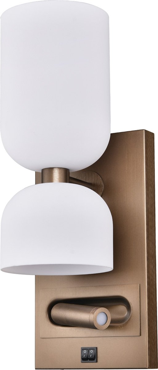 STX-WL721.jpg Brushed Bronze Single Headboard Sconce with Reading Light - Image 1