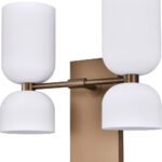Brushed Bronze Double Headboard Sconce