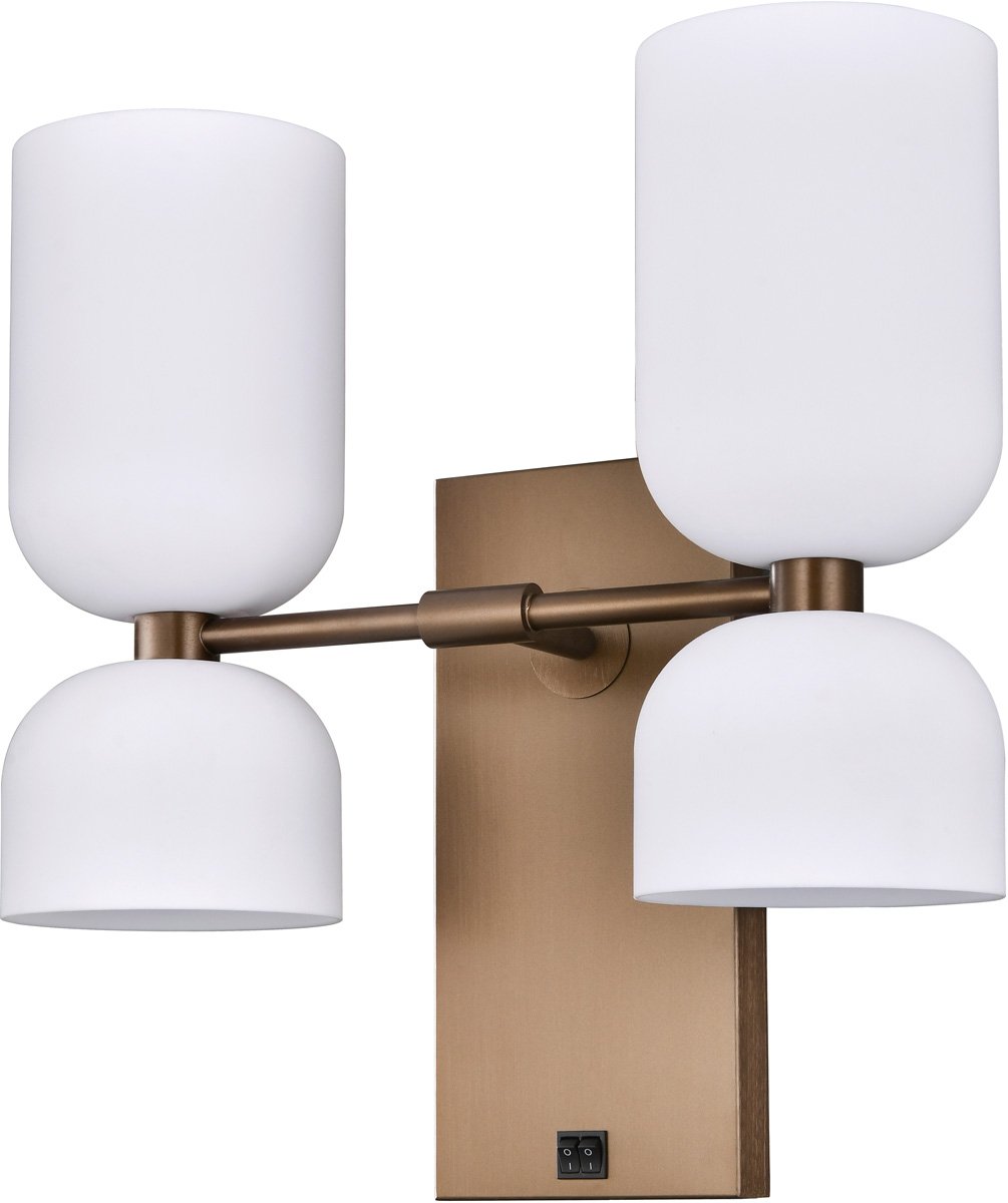STX-WL722.jpg Brushed Bronze Double Headboard Sconce - Image 1