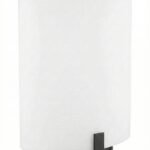 Black Frosted Acrylic Corridor Sconce