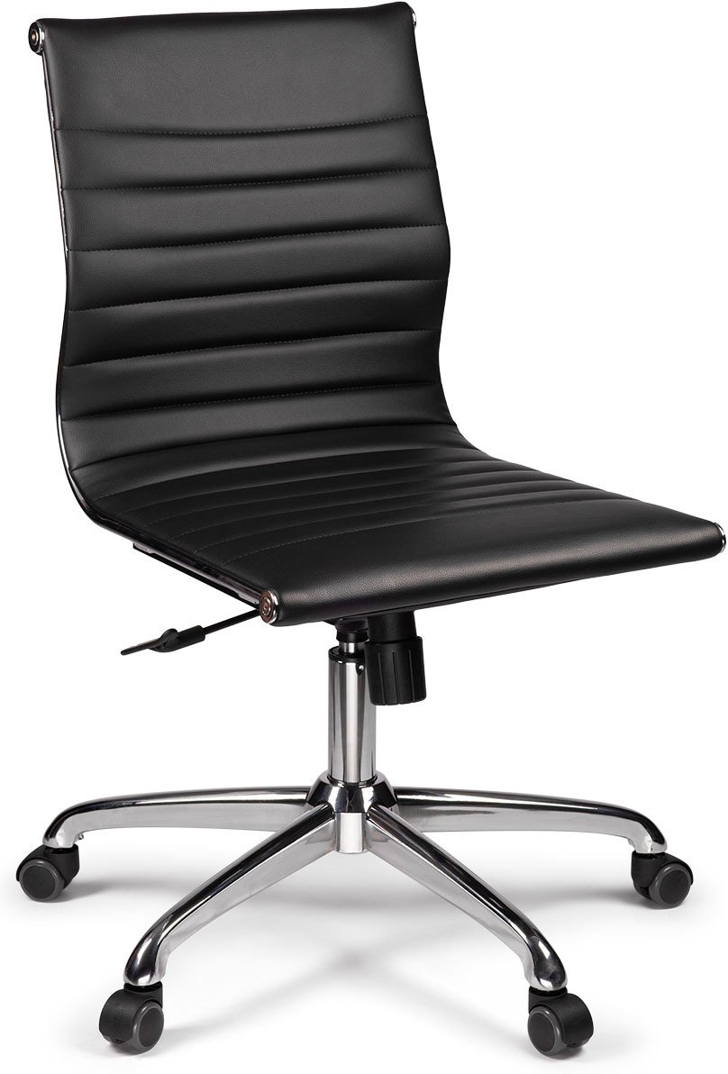STXC613-BLK.jpg Ferrara Black Mid Back Task Chair without Arms - Image 1