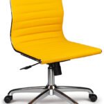 Ferrara Yellow Mid Back Task Chair without Arms