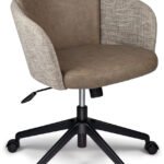 Two Tone Upholstered Tub Task Chair