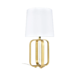 Brushed Brass Cage Side Table Lamp
