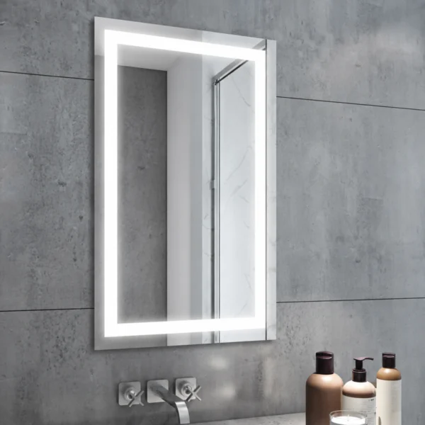 LED Front Lit Anti-Fog Wall Mounted Mirror – Buttonless