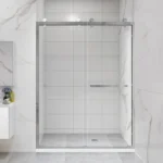 Semi-Frameless Double Sliding Bathtub/Shower Doors (48" x 76")