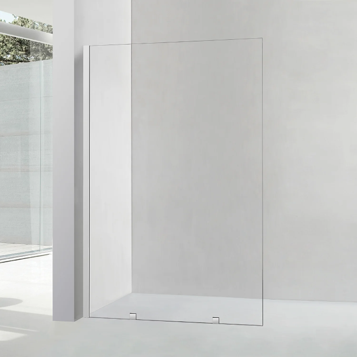 UHS-SD-008-Frameless-Single-Panel-Shower-Screens-1 Frameless Single Panel Shower Screens - Image 1