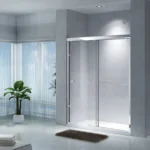 Semi-Frameless Double Sliding Bathtub/Shower Doors (54" x 72")