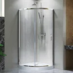 Semi-Frameless Round Corner Sliding Shower Enclosure