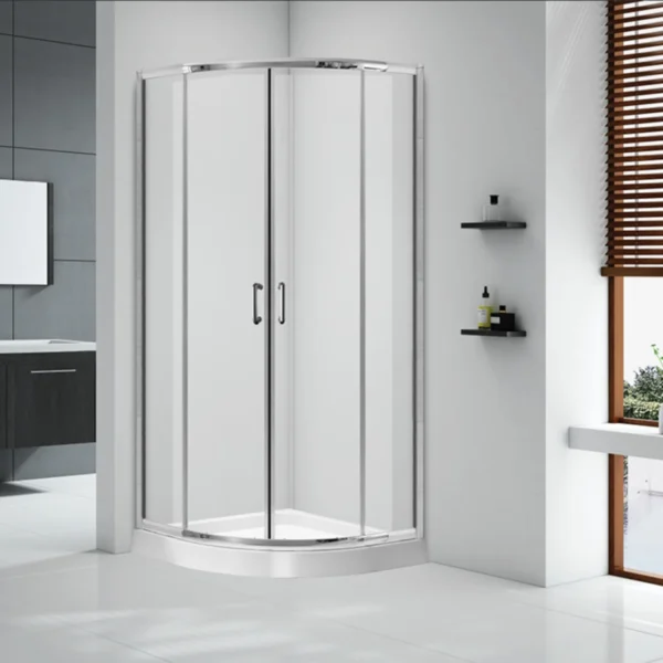 Semi-Frameless NEO Round Sliding Shower Enclosure